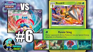 BEEDRILL : OHKO Team (Game 6 of 6) : vs Alcremie VMAX :  PTCGO Gameplay (Pokemon CHILLING REIGN)