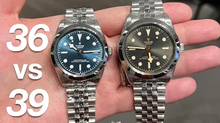 2023 TUDOR BB39 vs BB36 | Colour & Size Review | BlackBay vs Explorer vs Submariner (TUDOR vs ROLEX)