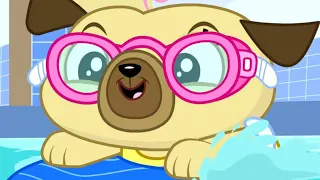 Chip's Swimming Lesson | Chip and Potato | Cartoons for Kids | WildBrain Zoo
