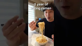 1 Day of eating ramen vs 10 Years of eating Ramen #ramen #instantnoodles  #day1 #vs #meme #food