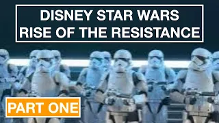 NEW! Star Wars Ride - Rise of the Resistance Trackless Dark Ride - Disney Parks - Pre-show PART ONE