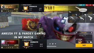 ANKUSH FF & PANDEY GAMING IN MY MATCH || GRANDMASTER TOP 5 & TOP 16 || RUPAM GAMING