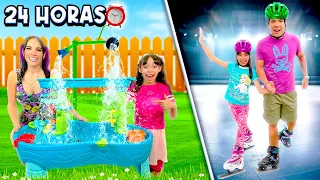 24 HORAS KARLA Y MAU SIENDO MIS PAPÁS 👨‍👩‍👧 *Los puse a prueba para el bebé* | Karla Bustillos