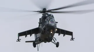 [4K50FPS] (RIAT 2022) AWESOME! Hungarian Air Force Mil Mi-24P Hind Display