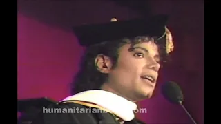 Michael Jackson receives UNCF award 1988