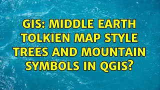 GIS: Middle Earth Tolkien map style trees and mountain symbols in QGIS?
