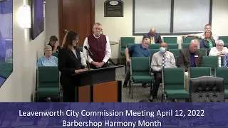 Leavenworth City Commission meeting April 12, 2022
