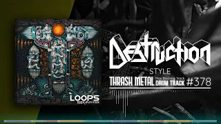 Thrash Metal Drum Track / Destruction Style / 160 bpm
