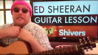 How To Play Shivers Guitar Ed Sheeran // easy guitar tutorial beginner lesson chords