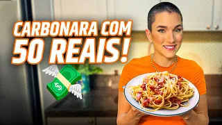 FIZ CARBONARA EM CASA COM MENOS DE R$ 50,00 - COZINHA INTUITIVA