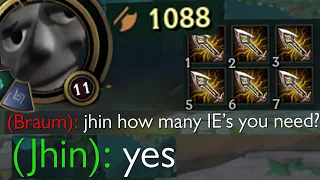 Jhin but instead of liking 4 he likes 6 infinity edges