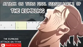 Attack On Titan - The Rumbling - Guitar Tab Tutorial | The Final Season Part 2 OP (SiM)