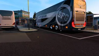 Euro Truck Simulator 2 1.45 |Mercedes Benz G8 Marcopolo Bus 6x2 | SFG | Bus Station Profile