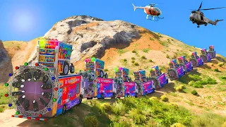 Franklin And Shinchan !! GTA5 !! dj challenge done on the Mountain10 Rajasthani monster DJ shin-chan