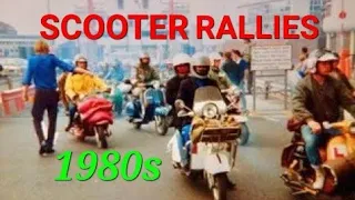 SCOOTER RALLIES IN THE 80s Part 2 ~ (1980s) #ScooterRallies #Scooters #1980s #Scooterist #Scooterboy