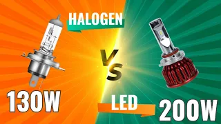 Power Consumption Test: 100/130W Halogen Bulb vs 200W LED