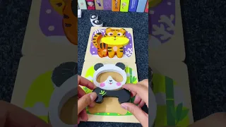 Baby Cartoon Animal Puzzle Toy —— Montessori Infant Early Education Puzzle