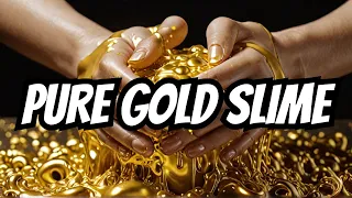 The Most Satisfying Gold ASMR Slime Video