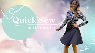 Quick Sewing Tutorial- The EASIEST Skirt You Will Ever SEW!!!