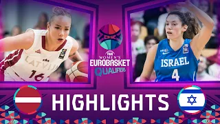 Latvia v Israel | Basketball Highlights - FIBA Women's EuroBasket 2023 Qualifiers