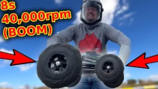 8s 40,000rpm RC car insanity (it blew up)