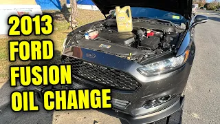 QUICK & EASY FORD FUSION OIL CHANGE!