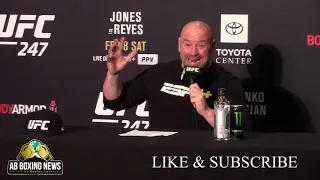 Dana White reacts to Jon Jones victory over Dominick Reyes