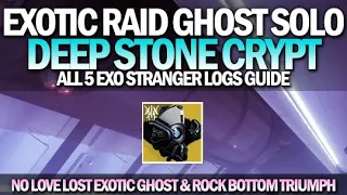 How To Get Exotic Raid Ghost Shell Completely Solo - Deep Stone Crypt (All 3 Characters) [Destiny 2]