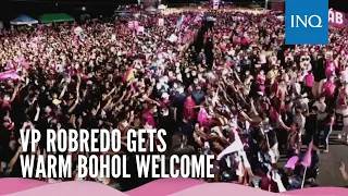 VP Robredo gets warm Bohol welcome; vows honest, pro-active government