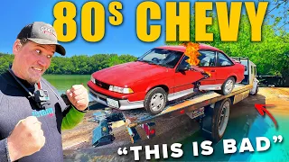 1980's Chevy Cavalier Discovered After 30-Years Underwater (RECOVERY)