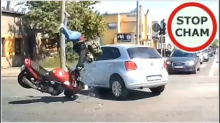 Wypadek motocyklisty z osobówką w Zgierzu # 1484 Wasze Filmy