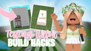 TESTING VIRAL TIKTOK BUILDING HACKS in BLOXBURG | ROBLOX