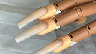 Polygel application+ C-curved nail tips+ detailed and informative+beginner friendly tutorials