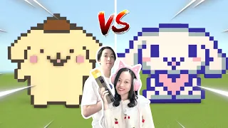Build Battle Rumah Cinnamoroll VS Pompompurin! [Minecraft Indonesia]