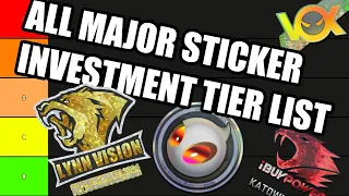 ALL MAJOR STICKERS INVESTMENT TIER LIST! | CS2 INVESTING