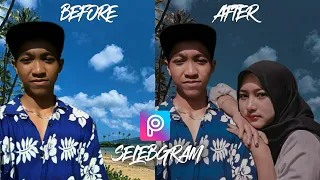 Cara edit foto bareng selebgram Cantik | @denaratnap| picsart tutorial |#2022