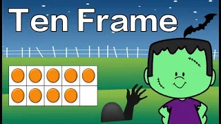 Halloween: Ten Frame Subitizing : Math Brain Break