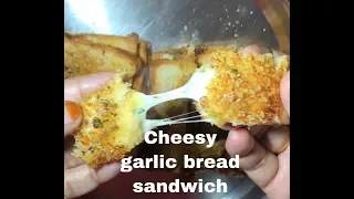Garlic Cheese Bread Sticks Tawa Recipe - Easy Stuffed Dominos Without Oven