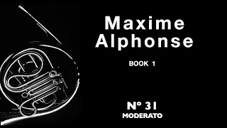 Maxime-Alphonse I nº 31 Moderato,   Horn solo