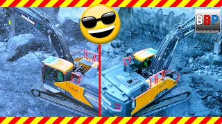 Volvo EC380E w. Hammer & Rock Bucket, ... Synergiepark Allianz, Stuttgart, 14.01.2022.