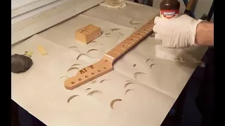 Finishing A Guitar Neck With Tru Oil - Solo Music Kit Build Part Two