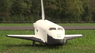 Antonov AN225 with Buran Spaceship Radio Controlled Midair separation Hausen