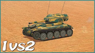 WOT Blitz 1v2 / AMX 12 t / 4 frags / 3.5k dmg