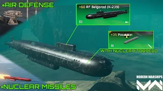 New Submarine RF BELGOROD (K-239) | With Nuclear Torpedo Poseidon | Modern Warships Alpha Test