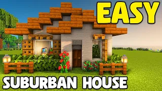 Minecraft: How to Build Suburban Starter House | TUTORIAL