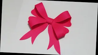 How to Make a Paper Bow Ribbon🎀Origami Bow Ribbons🎄Christmas Decorations