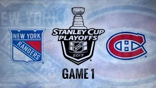 NHL 17 PS4. 2017 STANLEY CUP PLAYOFFS 100th FIRST ROUND GAME 1 EAST: NYR VS MTL. 04.12.2017. (NBCSN)
