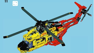 Lego Technic 9396 Helicopter Building Instructions
