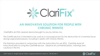 ClariFix case video with Peter Hwang, MD