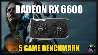 AMD Radeon RX 6600 8GB | 5 Game Benchmark.